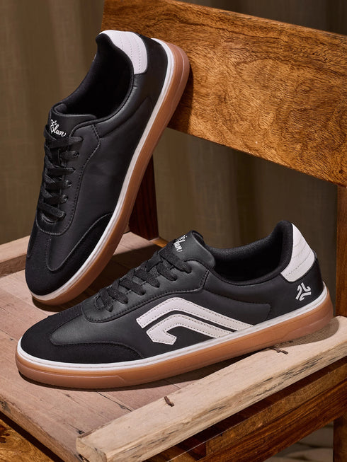 ELAN-09 Black Men's Formal Sneakers