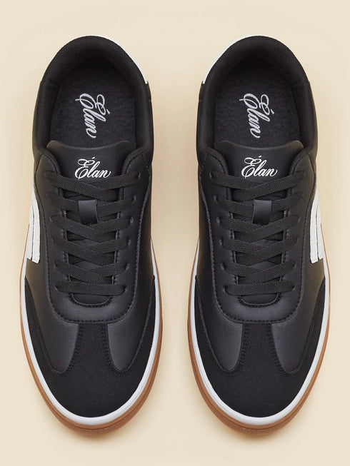 ELAN-09 Black Men's Formal Sneakers