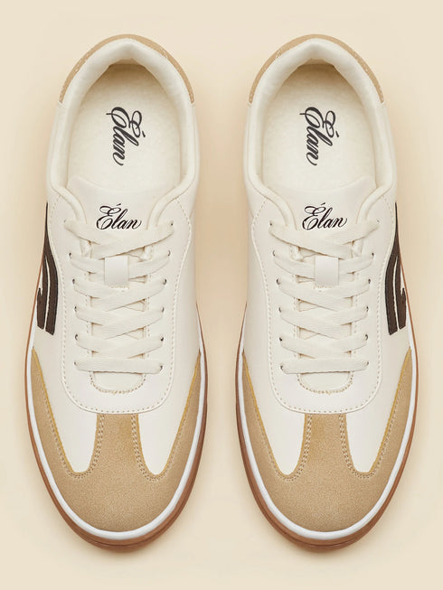 ELAN-09 Off White Men's Formal Sneakers