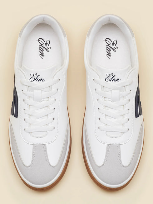 ELAN-09 White Men's Formal Sneakers