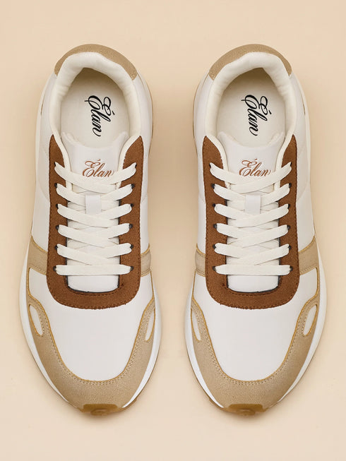 ELAN-12 Beige Men's Formal Sneakers