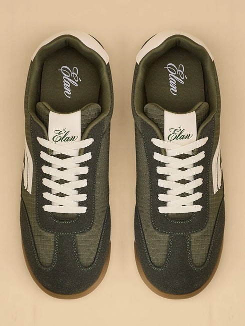 ELAN-13 Olive Men's Formal Sneakers