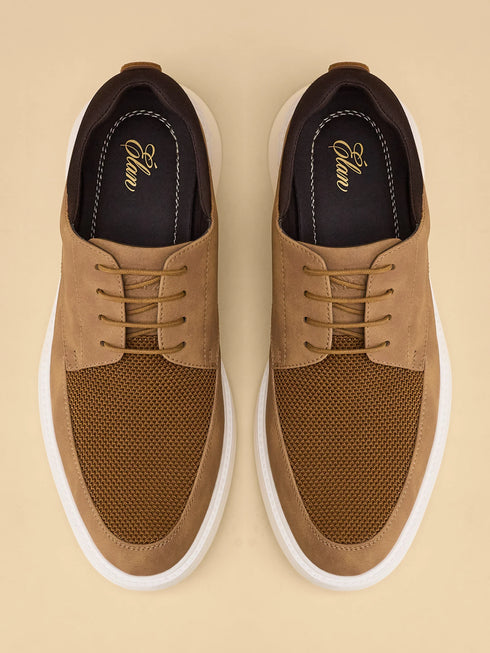 ELAN-16 Tan Men's Formal Sneakers