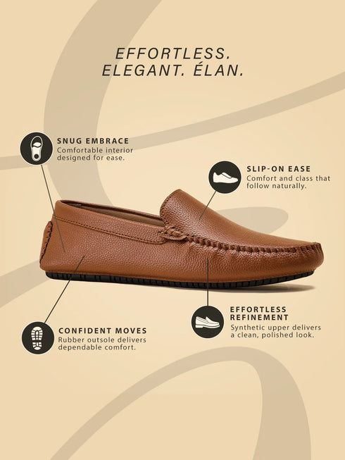 ELAN-19 Tan Men's Loafers