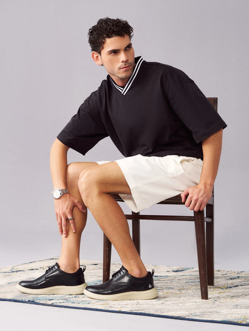 ELAN-20 Black Men's Formal Sneakers