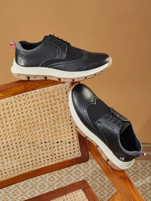 ELAN-21 Black Men's Formal Sneakers