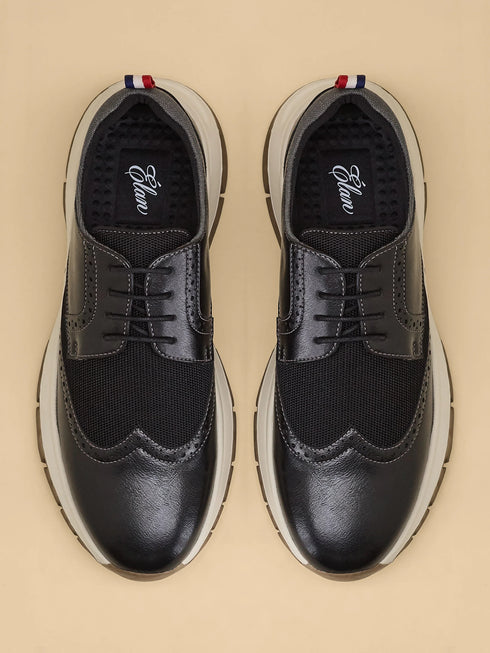 ELAN-21 Black Men's Formal Sneakers