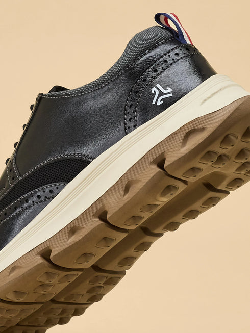 ELAN-21 Black Men's Formal Sneakers