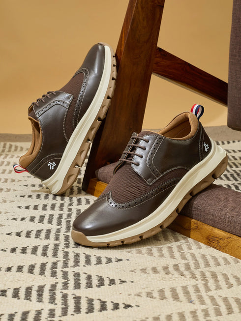 ELAN-21 Brown Men's Formal Sneakers