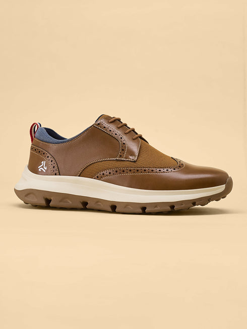 ELAN-21 Tan Men's Formal Sneakers