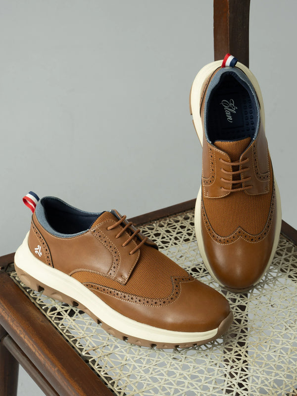 ELAN-21 Tan Men's Formal Sneakers