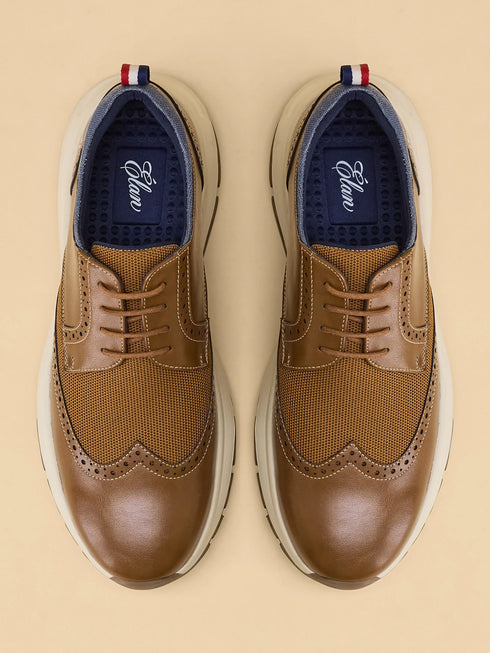ELAN-21 Tan Men's Formal Sneakers