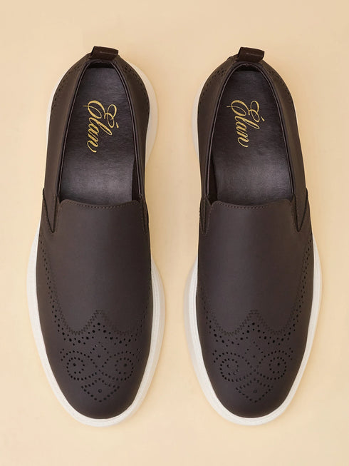 ELAN-25 Brown Men's Formal Sneakers