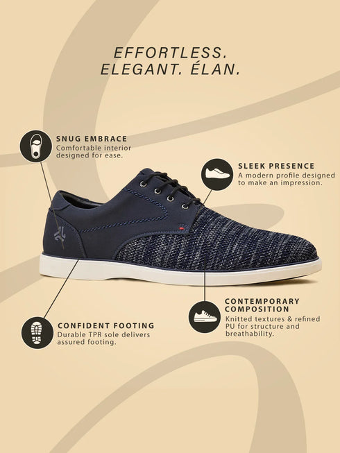 ELAN-26 Black Men's Formal Sneakers