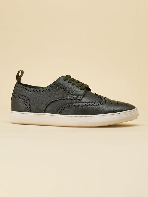 ELAN-27 Olive Men's Formal's Sneakers