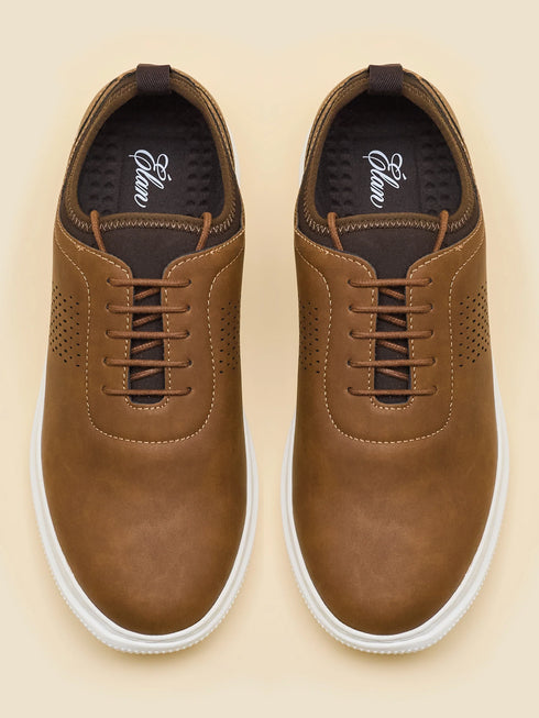 ELAN-28 Tan Men's Formal Sneakers