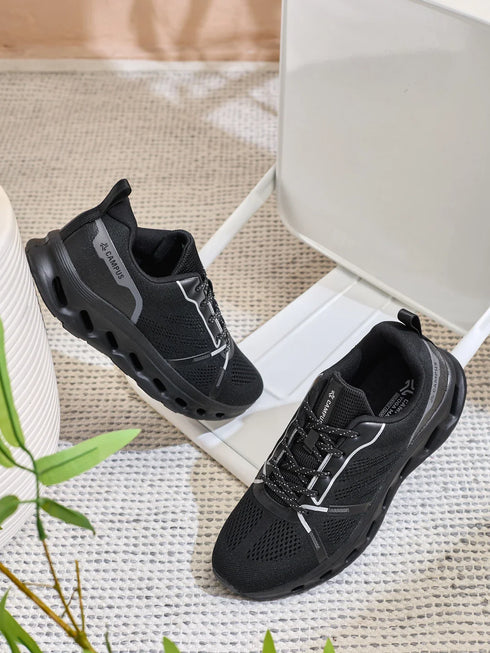 ELVRO Black Men's Running Shoes