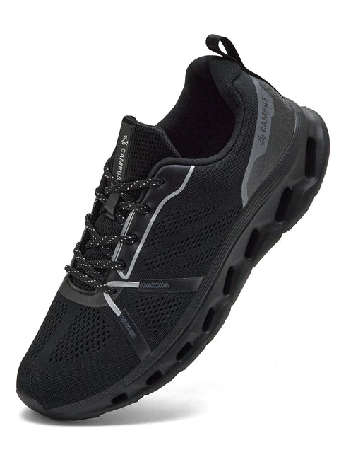 ELVRO Black Men's Running Shoes