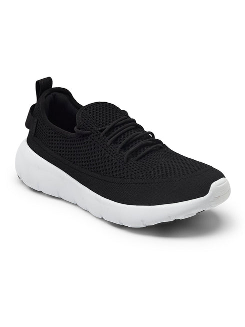 EMERGE Black Men's Walking Shoes