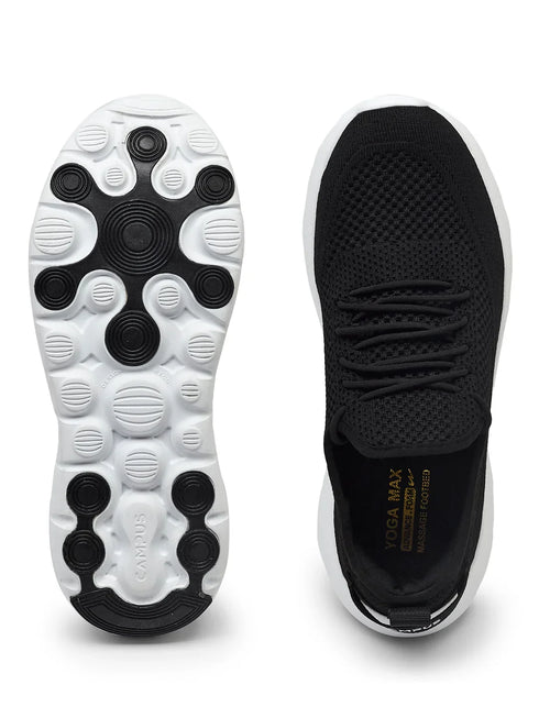 EMERGE Black Men's Walking Shoes
