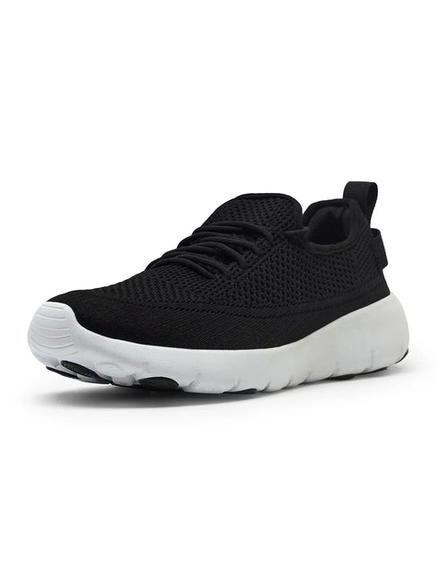 EMERGE Black Men's Walking Shoes