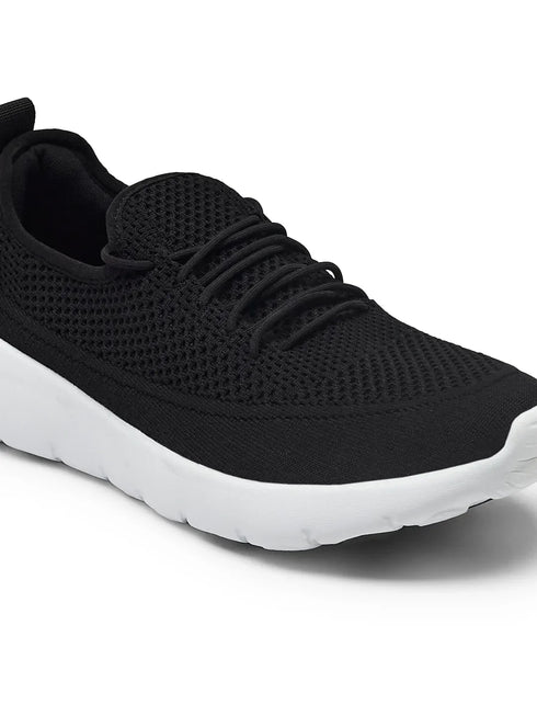 EMERGE Black Men's Walking Shoes
