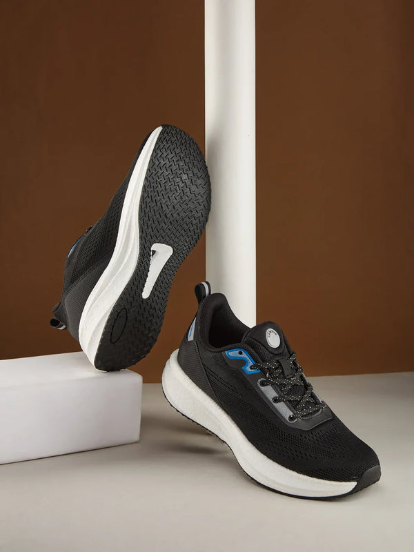 ENGIMA Black Men's Running Shoes