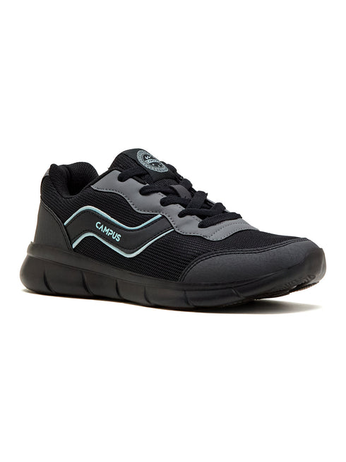 EVARO Black Men's Running Shoes