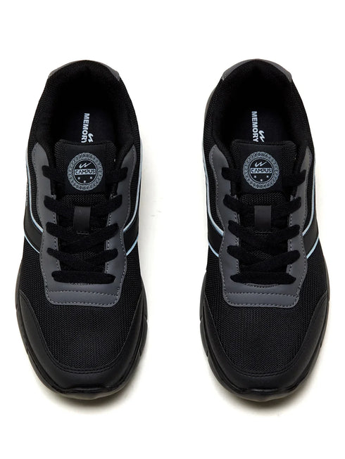 EVARO Black Men's Running Shoes