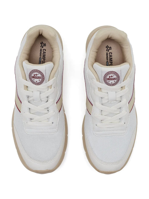EVARO Off White Men's Running Shoes