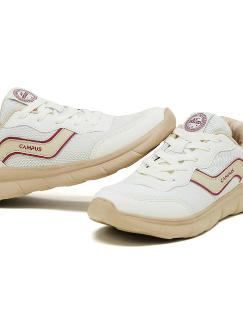 EVARO Off White Men's Running Shoes
