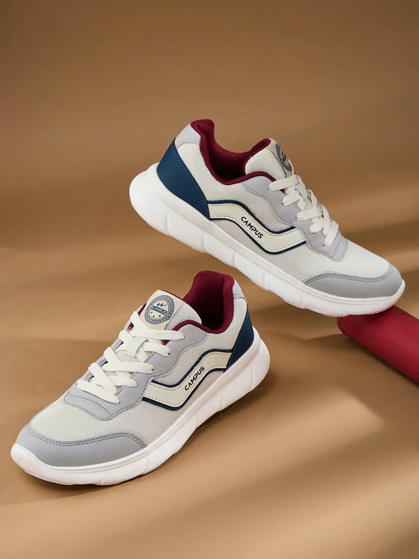 EVARO Off White Men's Running Shoes