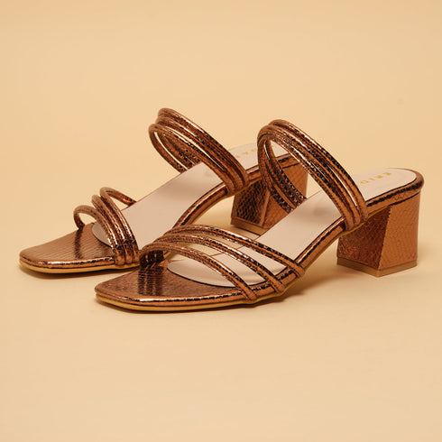 Elaina Metallic Heels