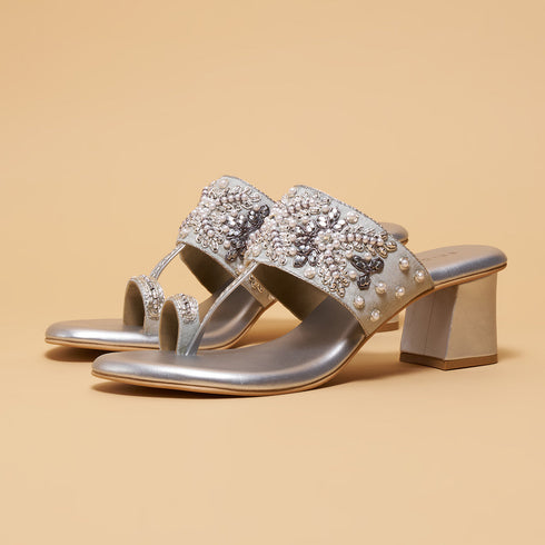 Elka Embroidered Heels