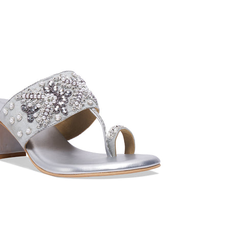 Elka Embroidered Heels