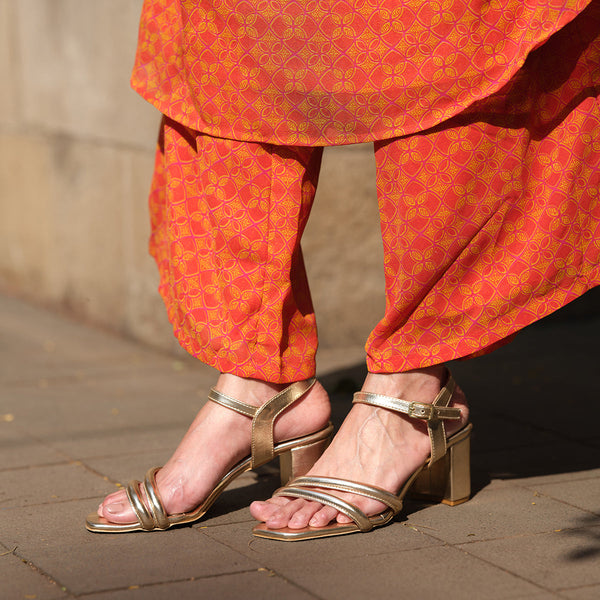 Ely Metallic Heels