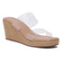 Elysa Transparent Wedge Sandals