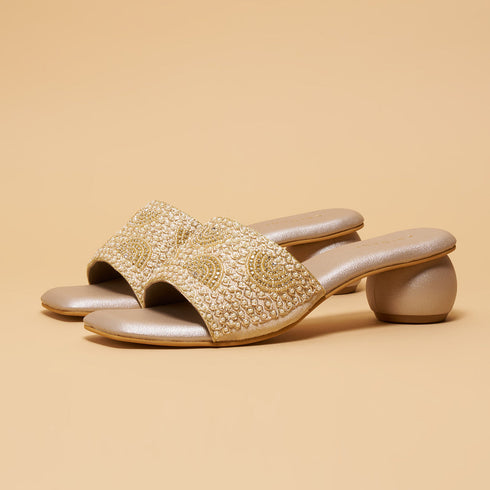 Esha Embroidered Heels