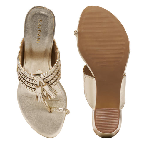 Eshikaa Kolhapuri Tassel Heels