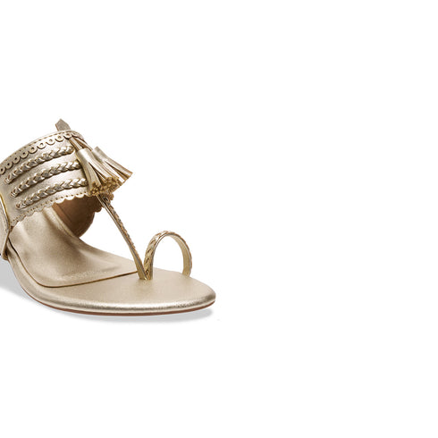 Eshika Kolhapuri Braided Heels