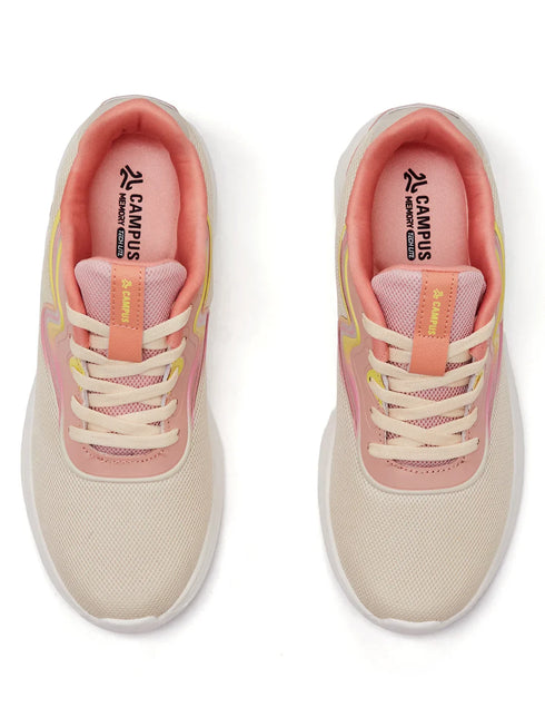 FABRA Beige Women's Running Shoes