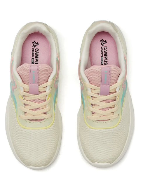 FABRA White Women's Running Shoes
