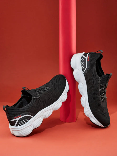 FALKO Black Men's Walking Shoes