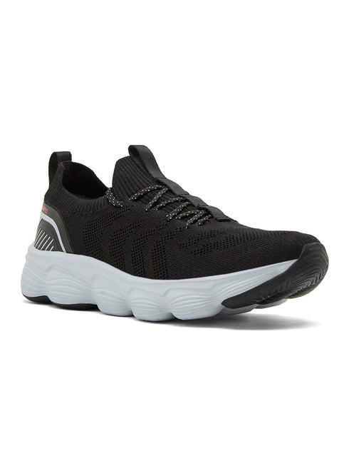 FALKO Black Men's Walking Shoes