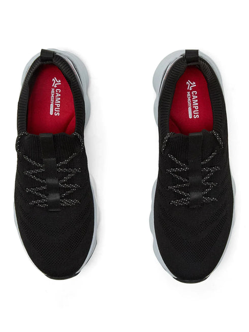 FALKO Black Men's Walking Shoes