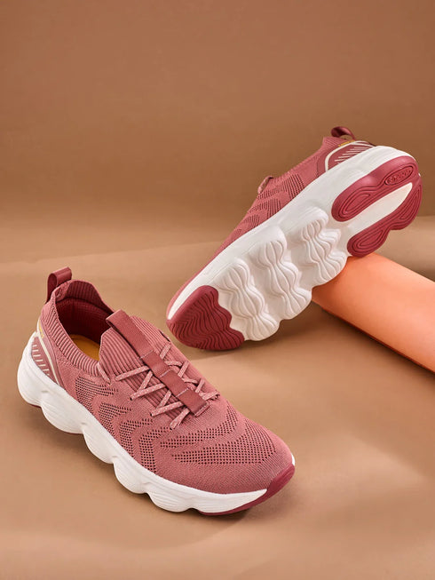 FALKO Pink Men's Walking Shoes