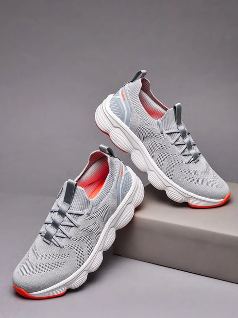 FALKO Grey Men's Walking Shoes