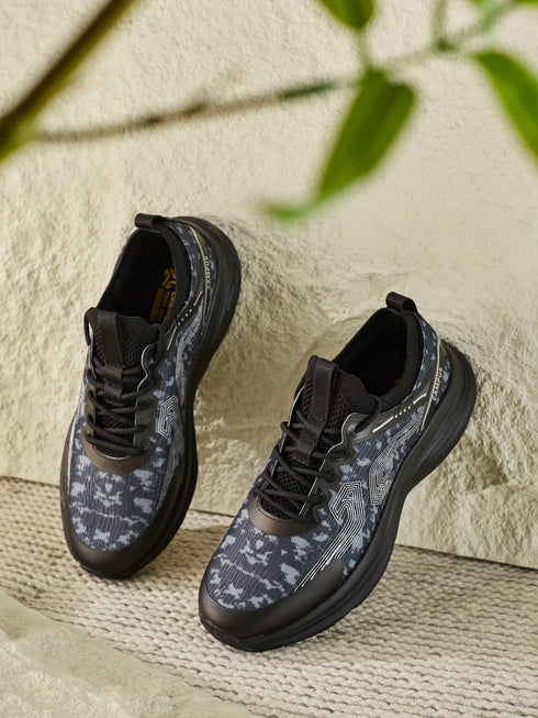 FERLO Black Men's Running Shoes