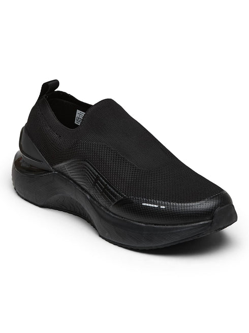 FLYNN Black Men's Walking Shoes
