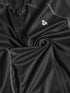 Women's Black Solid Stand Collar Jacket
